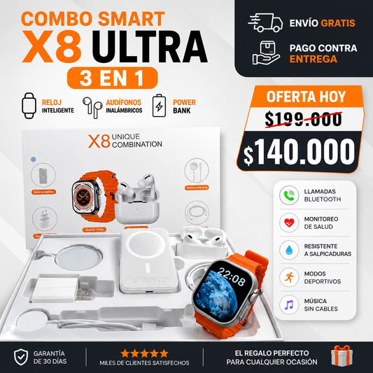 Combo Ultra X8 Pro 3 en 1